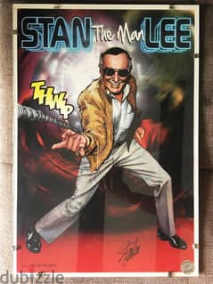 "STAN The Man LEE"  Poster signed by STAN LEE