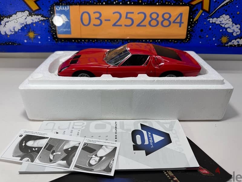 1/18 diecast Autoart Lambo Miura SV (DISCONTINUED NEW) PROMO PRICE 1