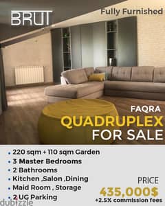 Quadruplex for sale in Faqra Kfardebian ! Designer's signature !
