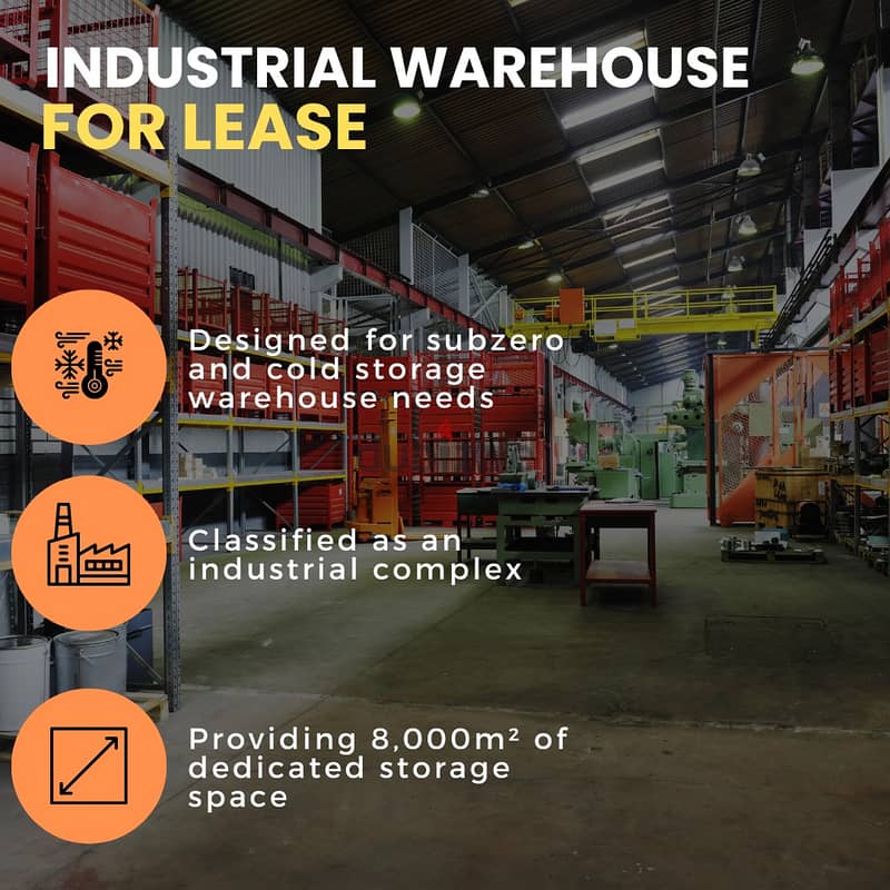 JH24-3442 Warehouse 8,000m2 ground level for rent in Dbayeh 0