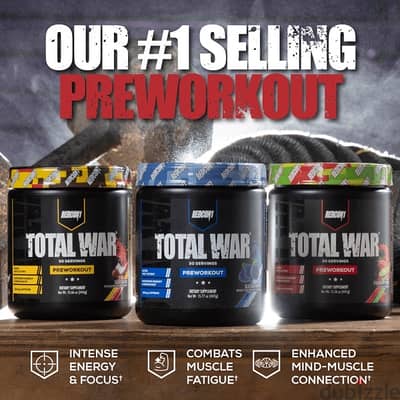 Redcon1 Total War Pre workout (30 Servings)