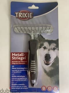 Metal grooming comb for dogs Trixie