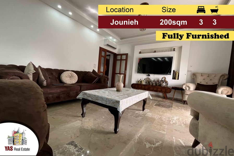 Jounieh/Maameltein 200m2 | Furnished | High End | Well Lighted | ELO | 0