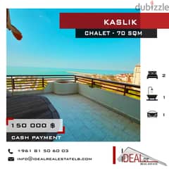 Fully furnished chalet for sale in kaslik 70 SQM RFE#EA15049