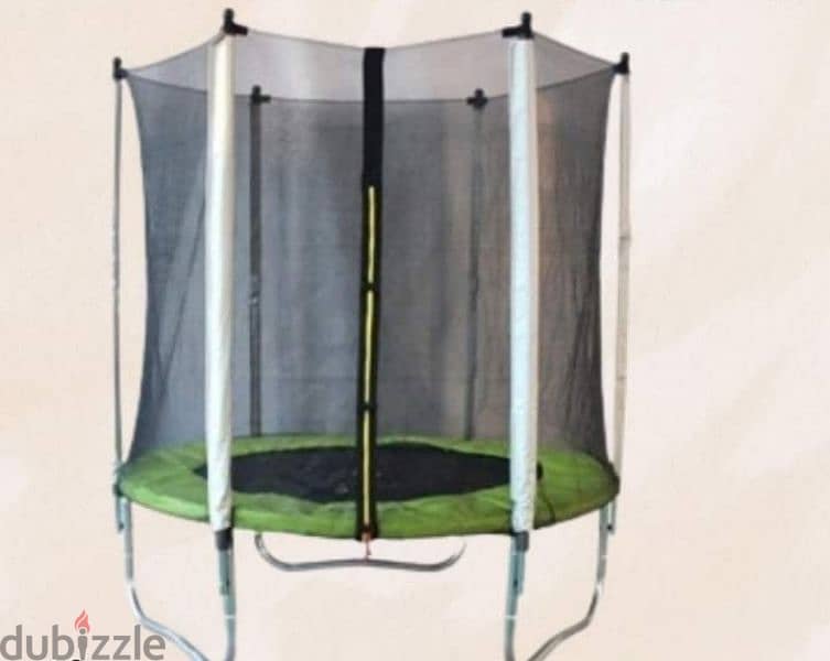 trampoline Size 140 cm color green 0
