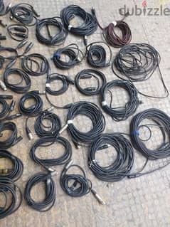 about  30  cable xlr 80 $ all