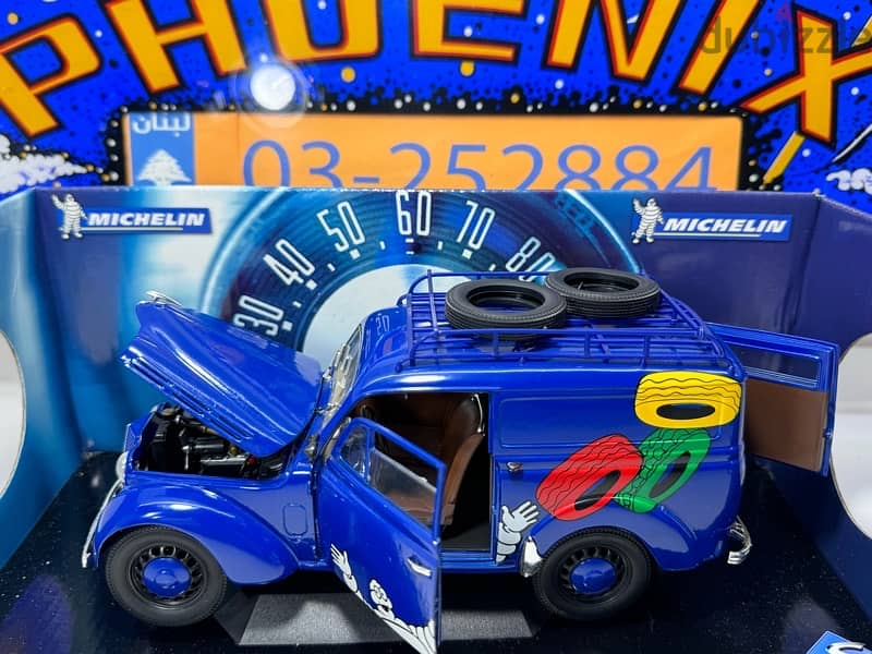 1/18 diecast Michelin Renault Juvaquatre 1952. HTF MICHELIN 7