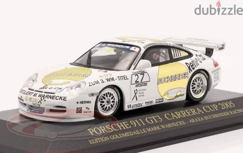 Porsche 911 GT3 Carrera Cup 2005 diecast car model 1;43 1