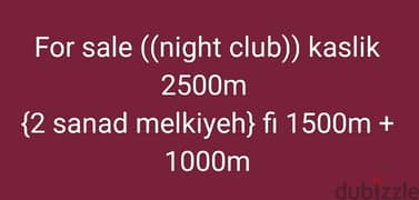 night club kaslik for sale
