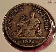 1924 France 50 centimes Chambre De Commerce De France