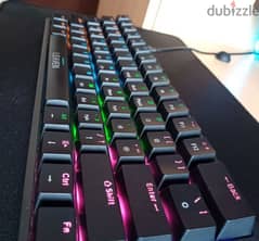 Gaming mechanical keyboard clicky blue switches type C