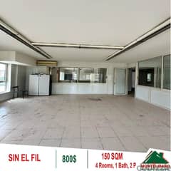 800$!! Office for rent located in Sin El Fil