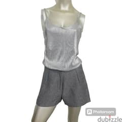 Silverish Short with Top 0