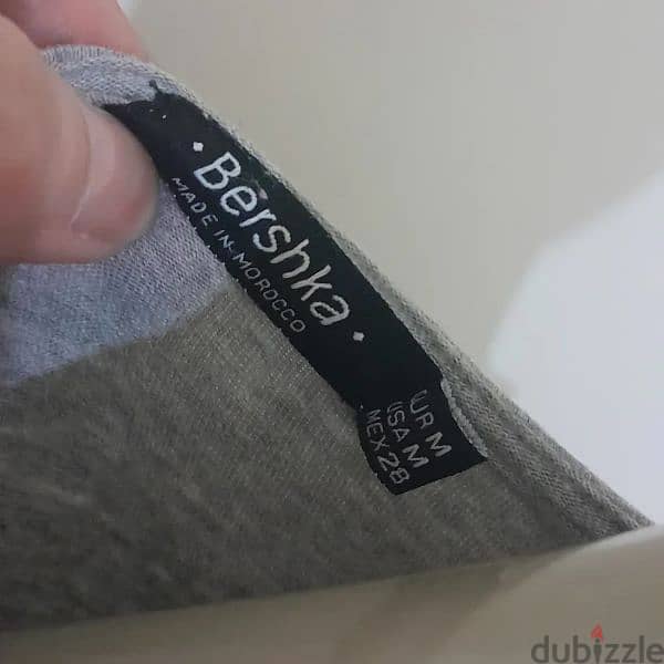 Bershka grey Crop Top 1