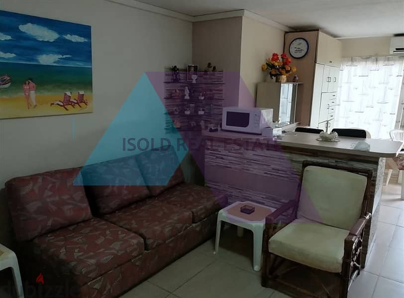 Furnished 42 m2 GF chalet with a terrace&pool for sale in Kaslik 4