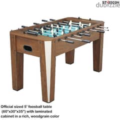 Foosball Official Size Table With Laminated Cabinet 153 x 76 x 89 cm 0