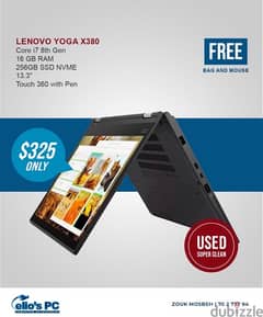 Lenovo Yoga x380 core i7-8th gen