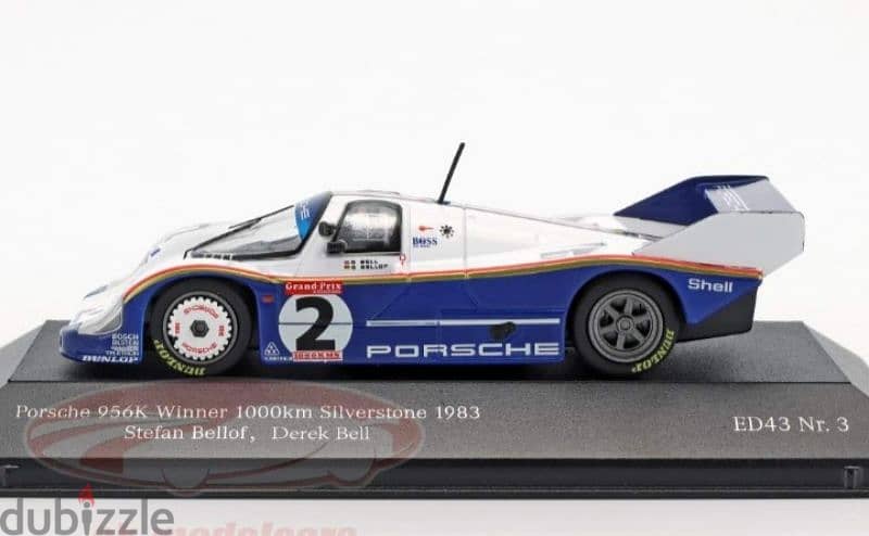 Porsche 956K 1983 diecast car model 1;43. 2