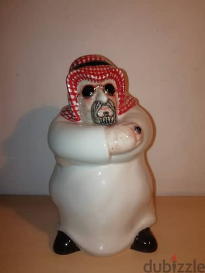 Arab cheikh porcelain money bank  31*12cm