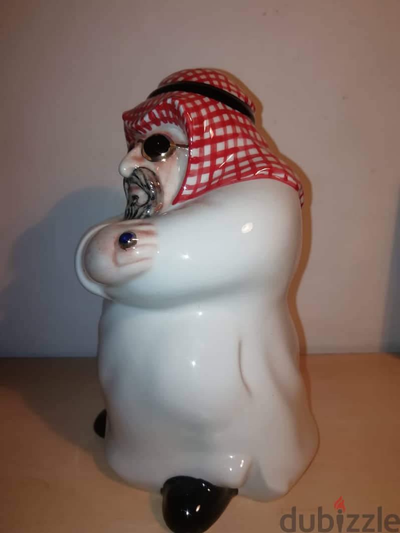 Arab cheikh porcelain money bank  31*12cm 1