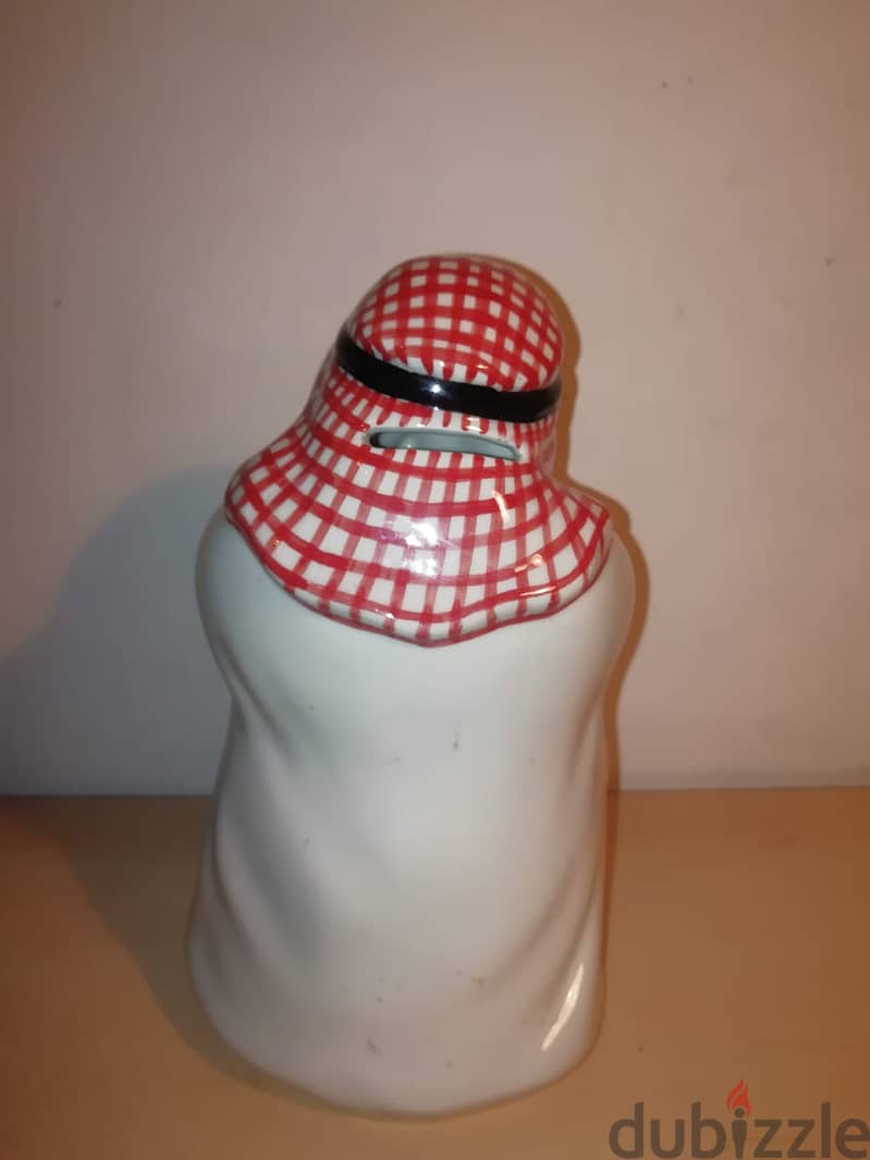 Arab cheikh porcelain money bank  31*12cm 2