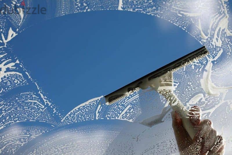 Cleaning window glass 0