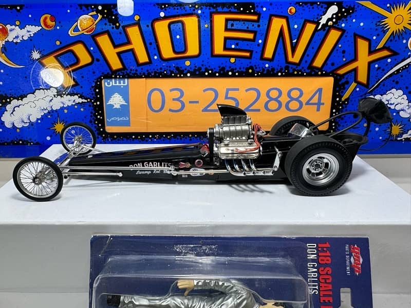 1/18 diecast LIMITED Dragster Don Garlits Swamp Rat 7 + Don  figures 4