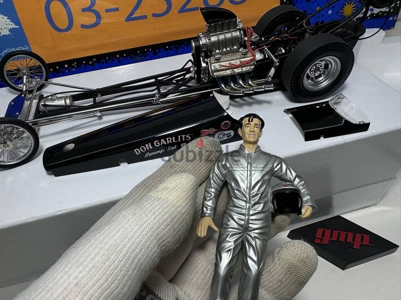 1/18 diecast LIMITED Dragster Don Garlits Swamp Rat 7 + Don  figures 6