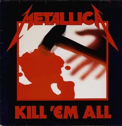 metallica vinyl kill em all - 1989--50$-- exellent condition
