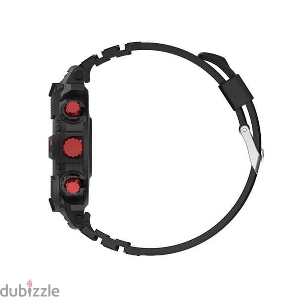 Green Lion GPS Pro Smart Watch - Black + Red 2