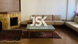 L15323-Spacious Furnished Apartment With Garden for Rent In Naccache