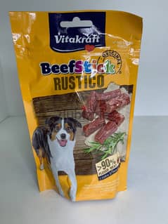 Beef stick treat for your dog