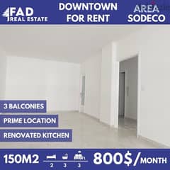 Apartment for Rent in Sodeco - شقة للايجار في السوديكو
