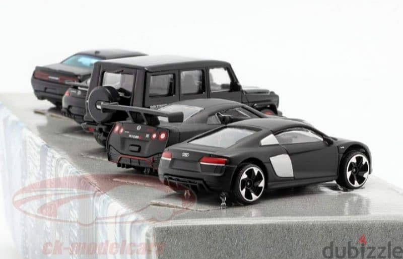 Majorette 5 car set black edition diecast car model 1;64. 3