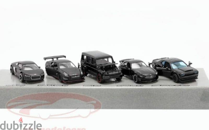 Majorette 5 car set black edition diecast car model 1;64. 5