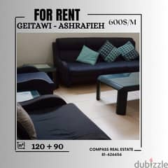 A Furnished Apartment for Rent in Geitawi - Ashrafieh