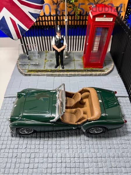 35% OFF! Promo 1/18 diecast Triumph TR3 BRITISH GREEN By Kyosho 15