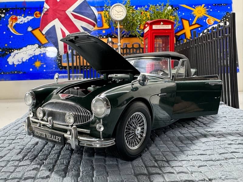 50% Off. 1/18 diecast Austin Healey 3000-MK2 BRITISH GREEN By Kyosho 0