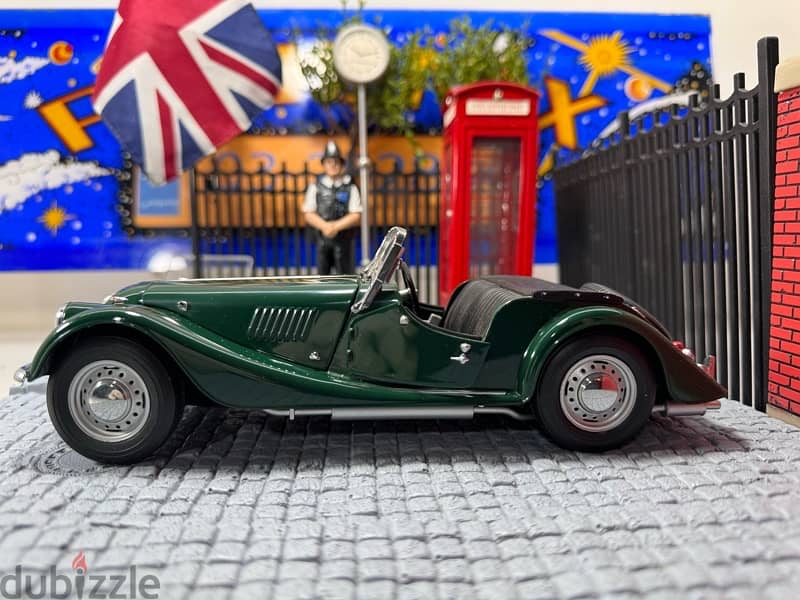 50% OFF! Promo 1/18 diecast Morgan 4/4 MK2 BRITISH GREEN By Kyosho 7