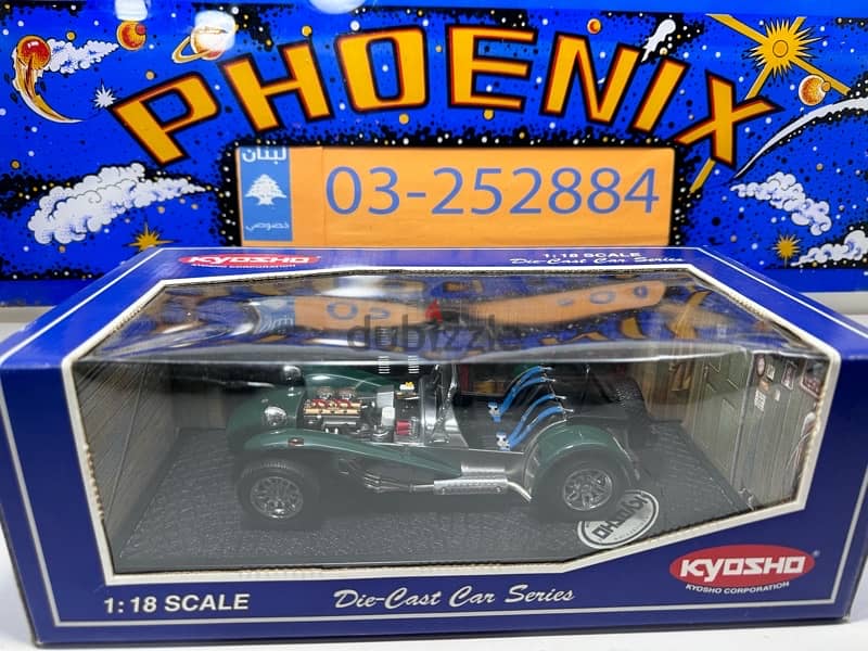 50% OFF! Promo 1/18 diecast Caterham Super 7 BRITISH GREEN by Kyosho 8