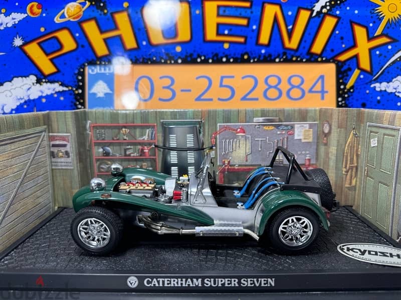 50% OFF! Promo 1/18 diecast Caterham Super 7 BRITISH GREEN by Kyosho 11