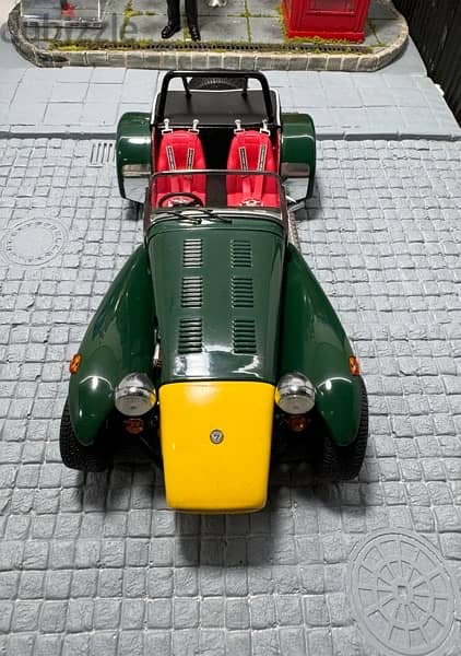 50% OFF! Promo 1/18 diecast Lotus 7 Clam Shell BRITISH GREEN by Kyosho 3