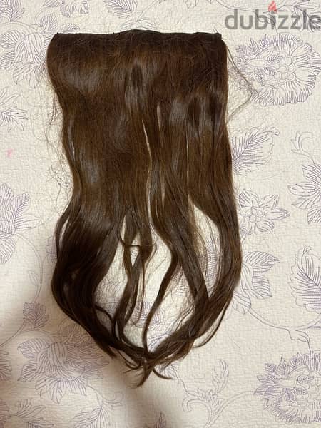 brown natural hair extension - used only once bought it for 300$ 0