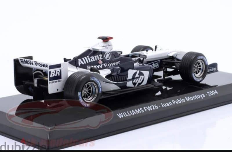 Khuan Pablo Montoya Williams FW26 2004 diecast car model 1;24 3