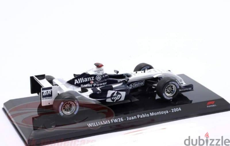 Khuan Pablo Montoya Williams FW26 2004 diecast car model 1;24 4