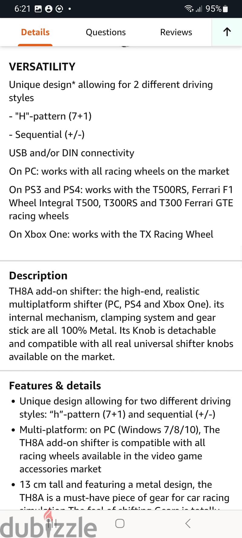 THRUST MASTER TH8R SHIFTER 4