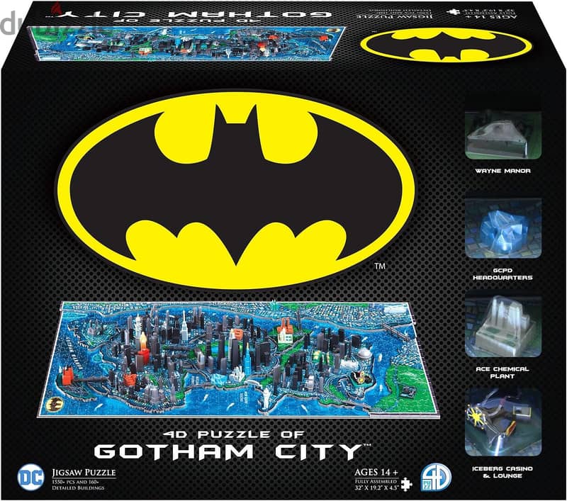 Batman 4D Puzzle of Gotham City - DC Comics - 1550+ Pieces 2
