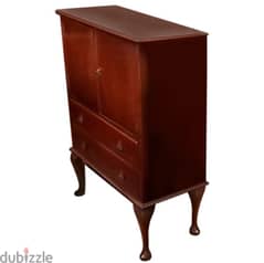 vintage mahogany cabinet with drawers