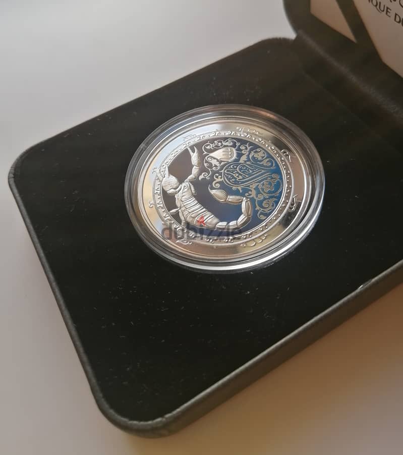 برج العقرب فضة  Scorpio Silver Coin 1