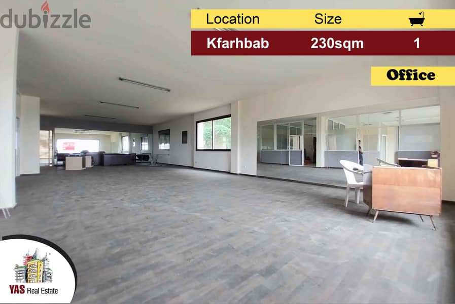 Kfarhbab 230m2 | 40m2 Terrace | Office |Luxury | Open Space | IV | 0